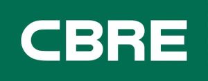 Expert Removals Cbre logo on a green background.