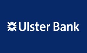 Expert Removals Ulster bank logo on a blue background.